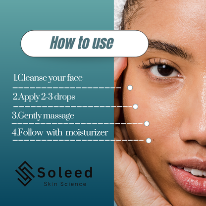 Soleed 10% Niacinamide Face Serum with Zinc PCA & Hyaluronic Acid – Brightening, Oil Control & Pore Care – 30ml
